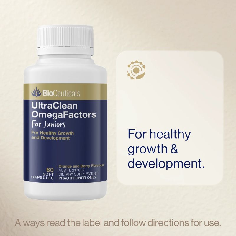 BioCeuticals UltraClean OmegaFactors for Juniors 60 Capsules