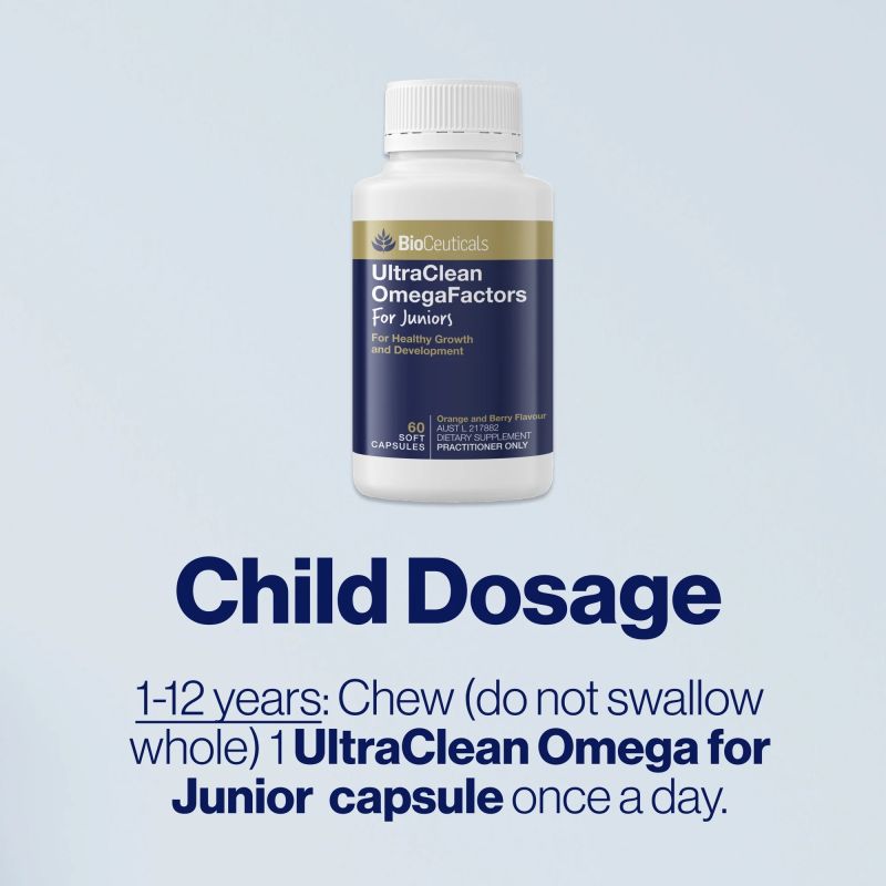 BioCeuticals UltraClean OmegaFactors for Juniors 60 Capsules