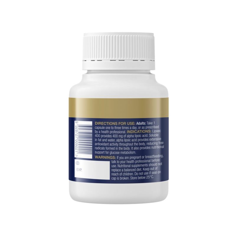 BioCeuticals Lipoec 400 60 Capsules