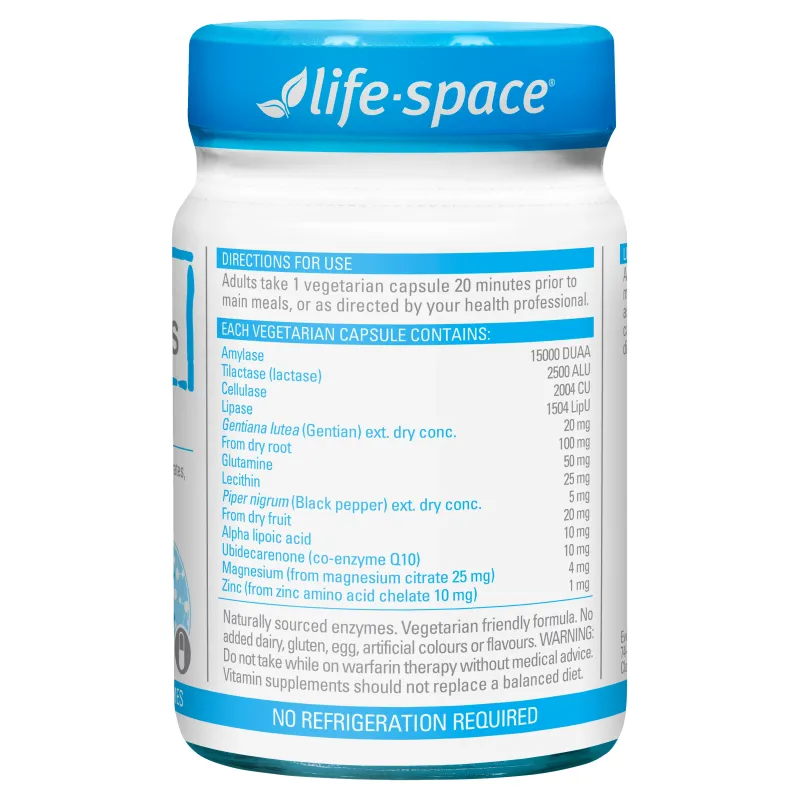 Life Space Digestive Enzymes 60 Capsules