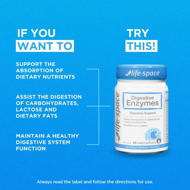 Life Space Digestive Enzymes 60 Capsules