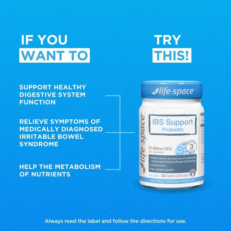 Life Space IBS Support Probiotic 30 Capsules