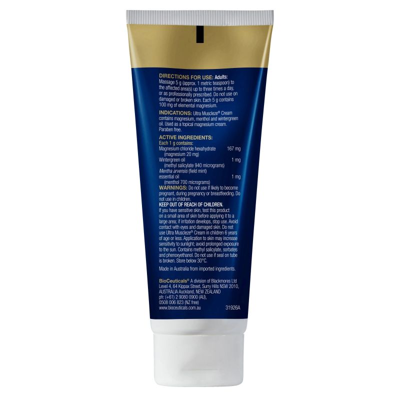 BioCeuticals Ultra Muscleze Cream 100g