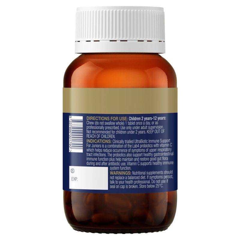 BioCeuticals UltraBiotic Immune Support For Juniors 30 Chewable Tablets