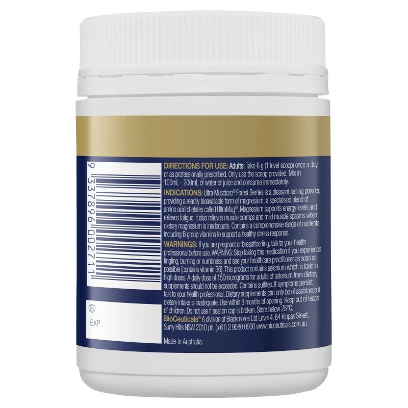 BioCeuticals Ultra Muscleze Forest Berries 180g