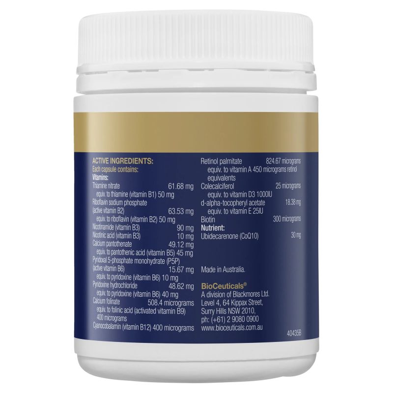 BioCeuticals Mega B Q10 120 Capsules