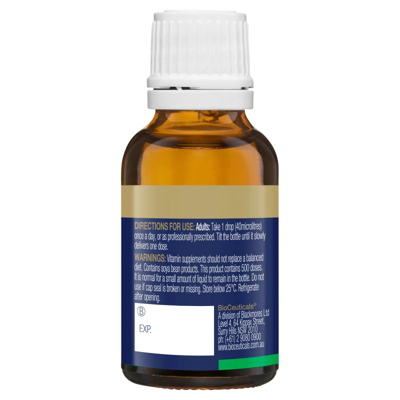 BioCeuticals D3 Drops Forte Vanilla Flavour 20mL
