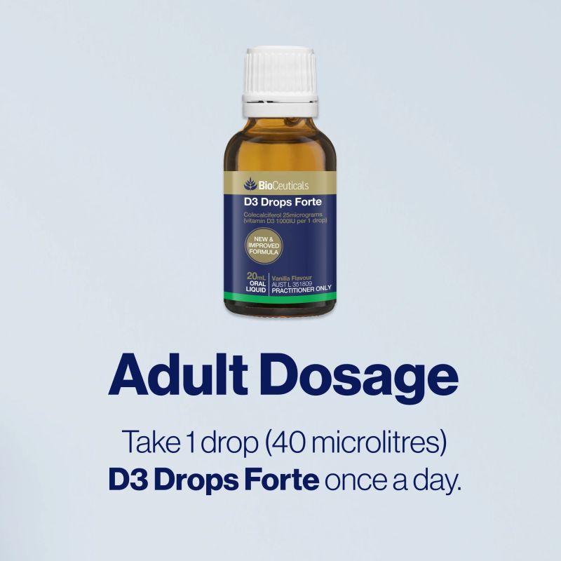 BioCeuticals D3 Drops Forte Vanilla Flavour 20mL