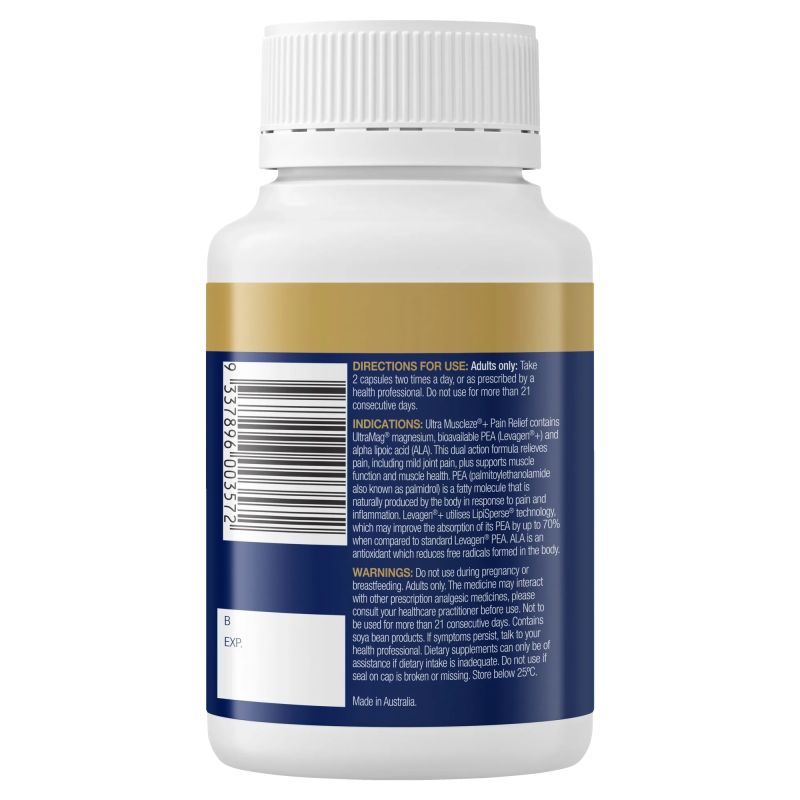 BioCeuticals Ultra Muscleze + Pain Relief 56 Capsules