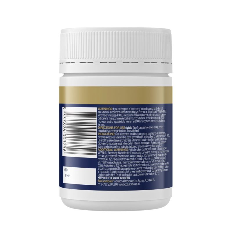 BioCeuticals Men's Essentials 120 Capsules