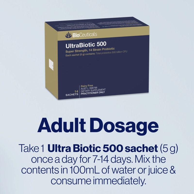 BioCeuticals UltraBiotic 500 14 Sachets