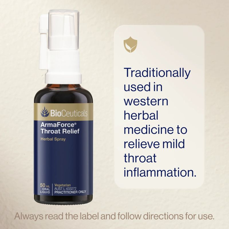 BioCeuticals ArmaForce Throat Relief 50mL Spray