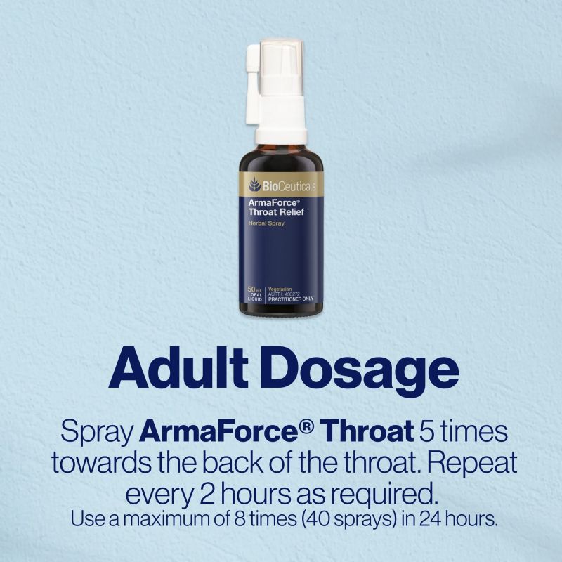 BioCeuticals ArmaForce Throat Relief 50mL Spray