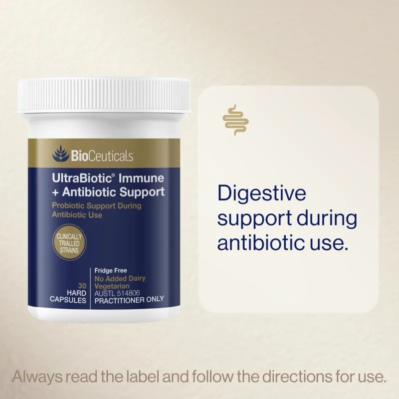 BioCeuticals UltraBiotic Immune + Antibiotic Support 30 Capsules