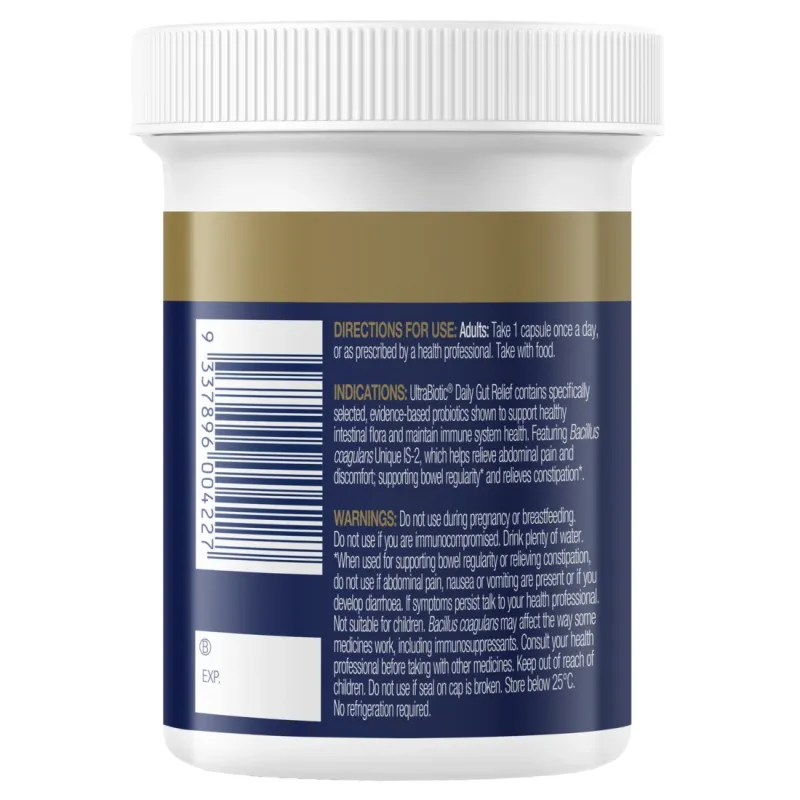 BioCeuticals UltraBiotic Daily Gut Relief 30 Capsules