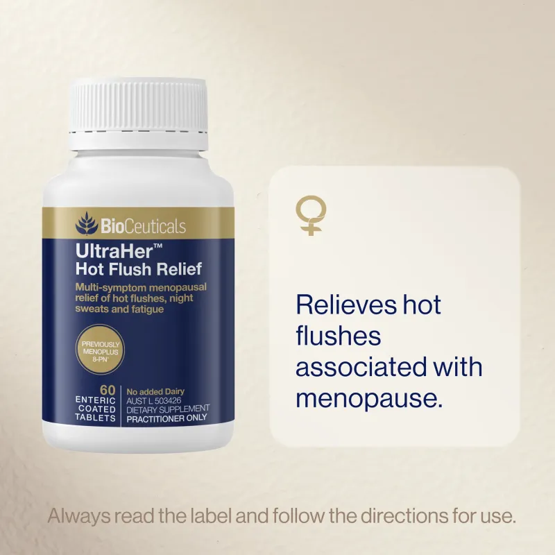 BioCeuticals UltraHer Hot Flush Relief 60 Tablets