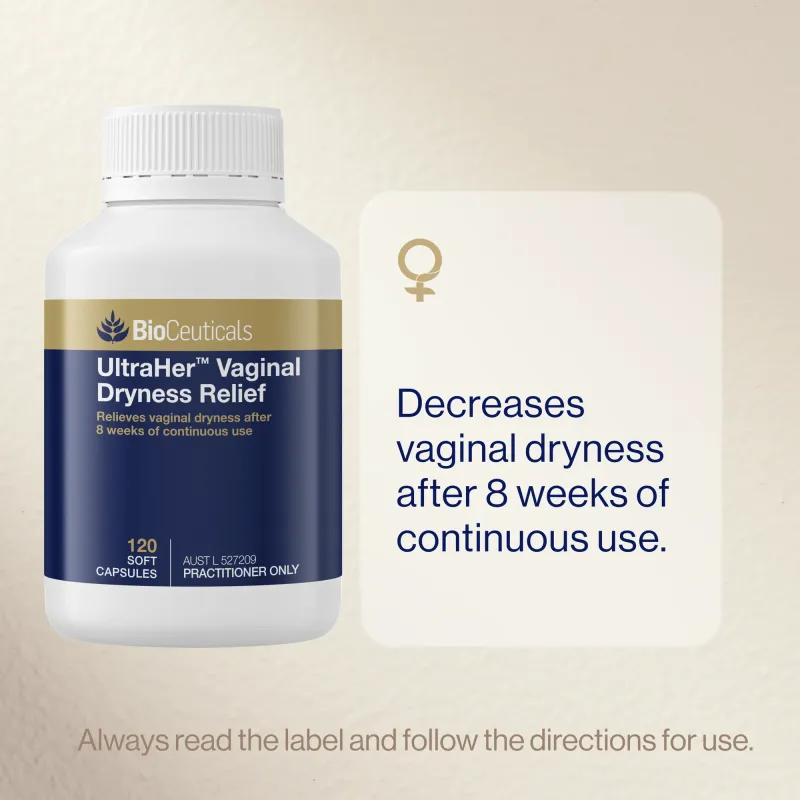BioCeuticals UltraHer Vaginal Dryness Relief 120 Soft Capsules