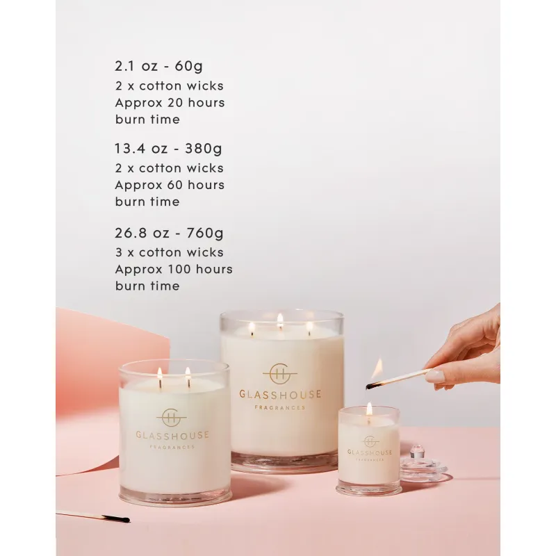 Glasshouse Fragrances-One Night In Rio Triple Scented Soy Candle 380g