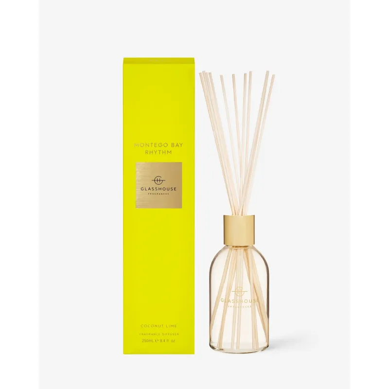 Glasshouse Fragrances-Montego Bay Rhythm Fragrance Diffuser 250ml
