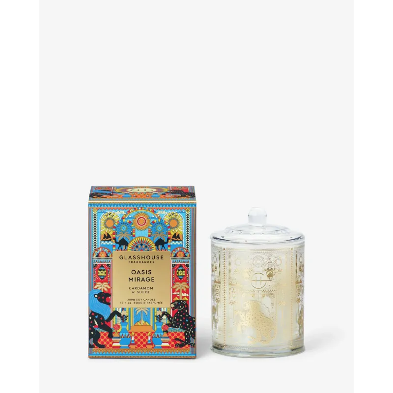 Glasshouse Fragrances-Limited Edition Oasis Mirage 380g Scented Candle