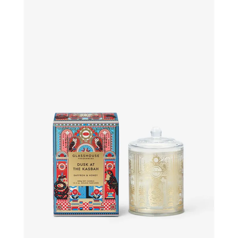 Glasshouse Fragrances-Limited Edition Dusk At The Kasbah 380g Scented Candle