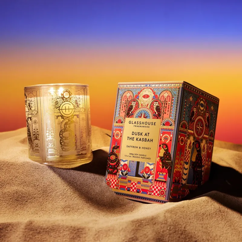 Glasshouse Fragrances-Limited Edition Dusk At The Kasbah 380g Scented Candle