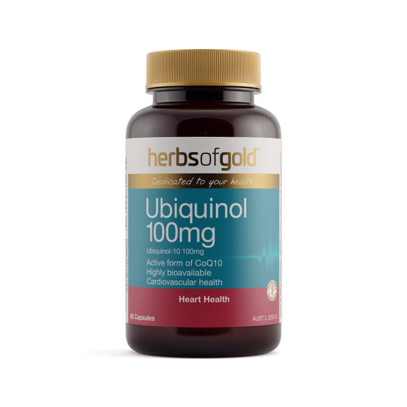 Herbs of Gold Ubiquinol 100mg 60 Capsules
