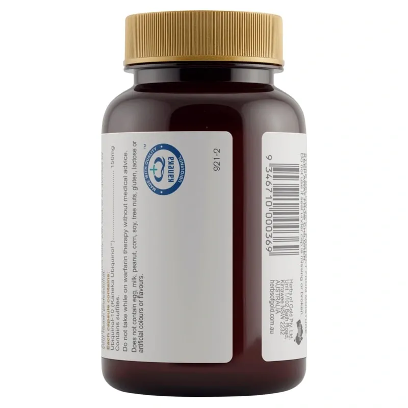 Herbs of Gold Ubiquinol 150mg 30 Capsules