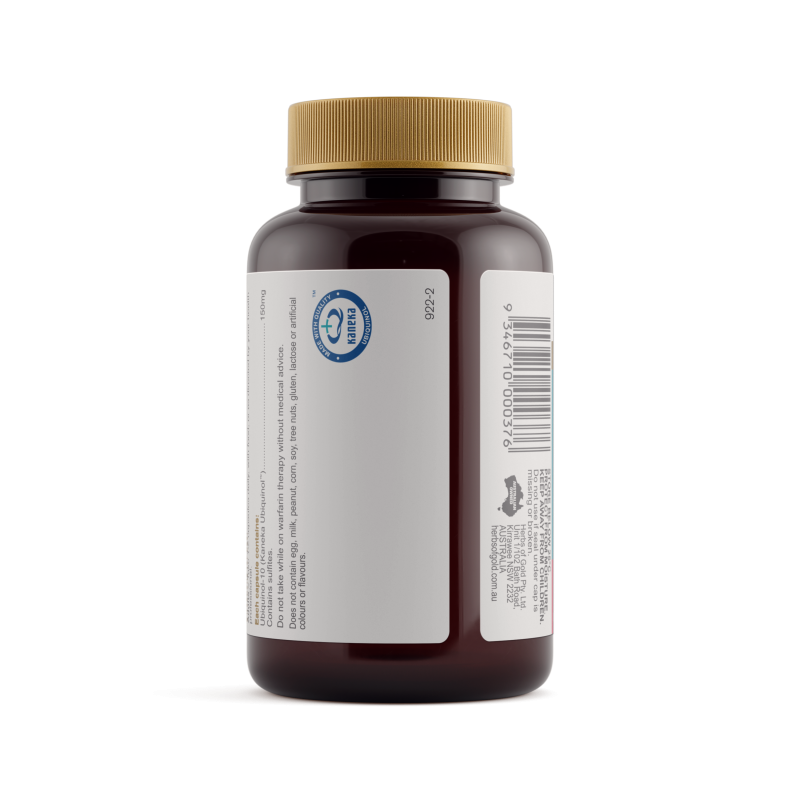 Herbs of Gold Ubiquinol 150mg 60 Capsules