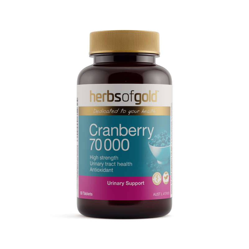 Herbs of Gold Cranberry 70 000 50 Tablets