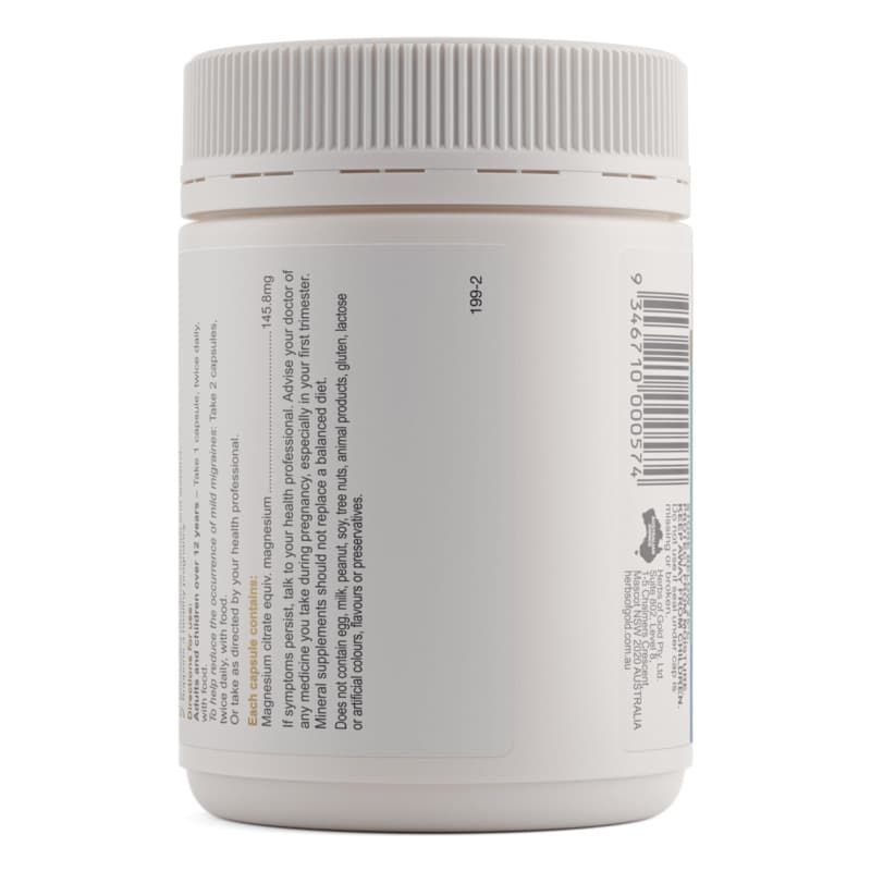 Herbs of Gold Magnesium Citrate 900 120 Capsules