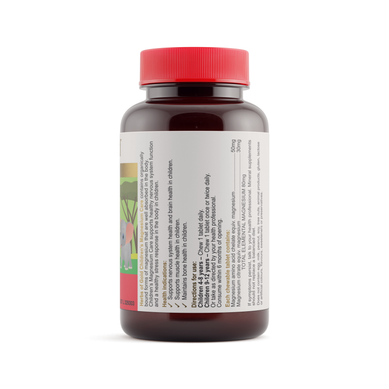 Herbs of Gold Children's Magnesium Care 60 Tablets