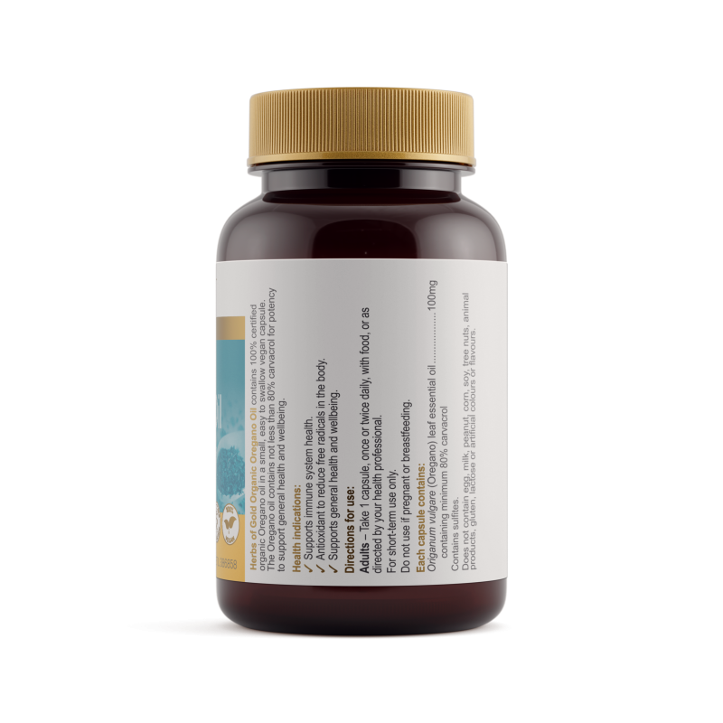 Herbs of Gold Organic Oregano Oil 60 Capsules
