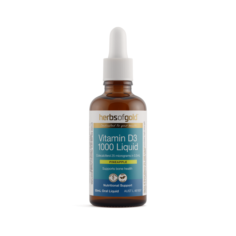 Herbs of Gold Vitamin D3 1000 Liquid 50mL