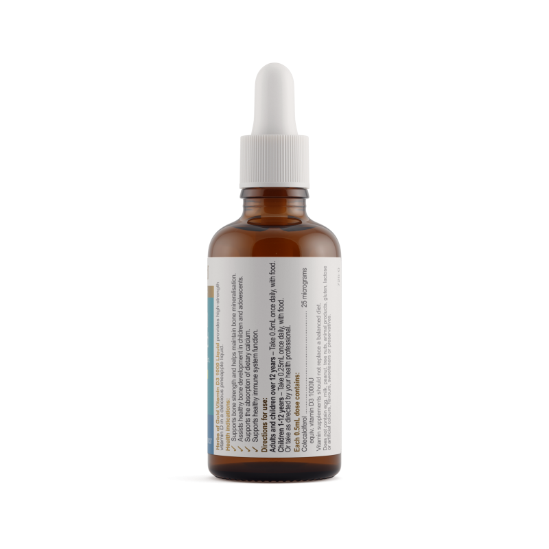 Herbs of Gold Vitamin D3 1000 Liquid 50mL