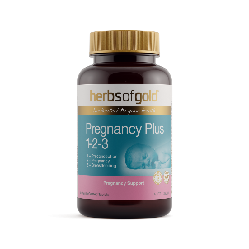 Herbs of Gold Pregnancy Plus 1 2 3 60 Tablets