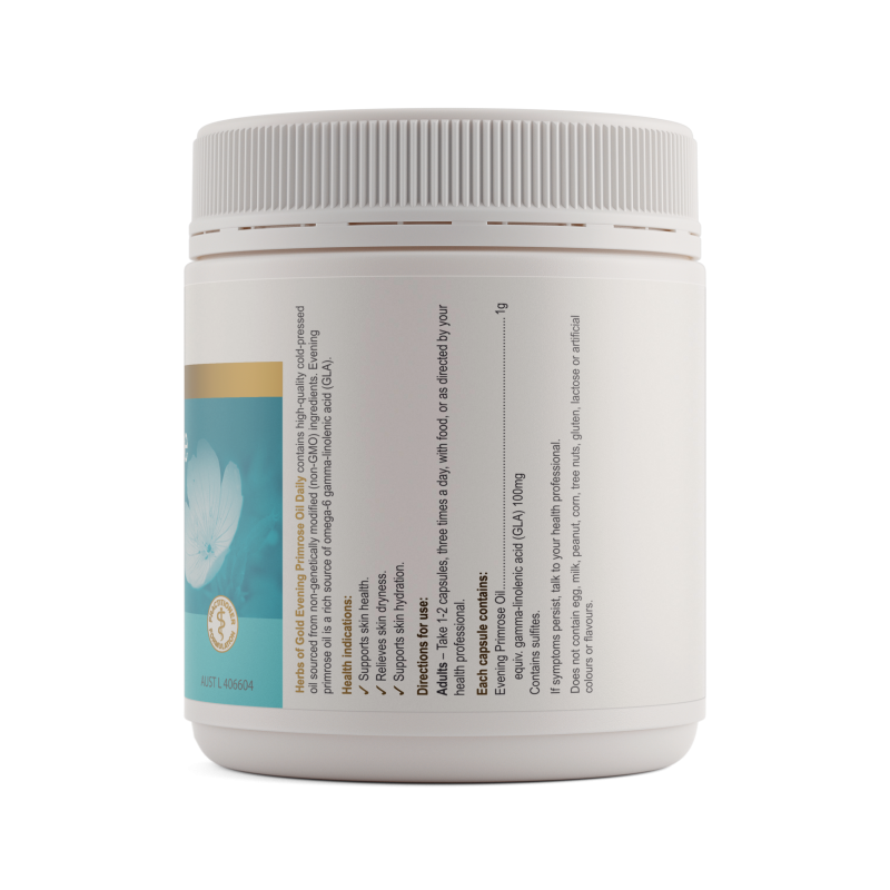 Herbs of Gold Evening Primrose Oil Daily 200 Capsules