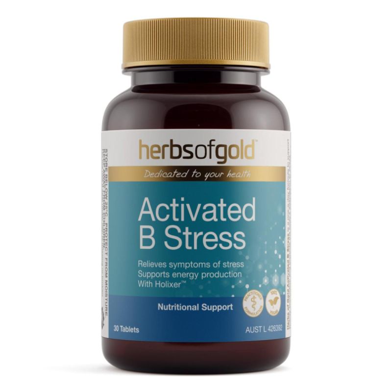 Herbs of Gold Activated B Stress 30 Tablets