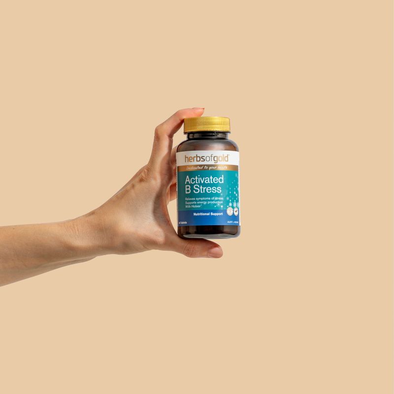 Herbs of Gold Activated B Stress 30 Tablets
