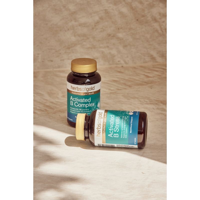 Herbs of Gold Activated B Stress 30 Tablets