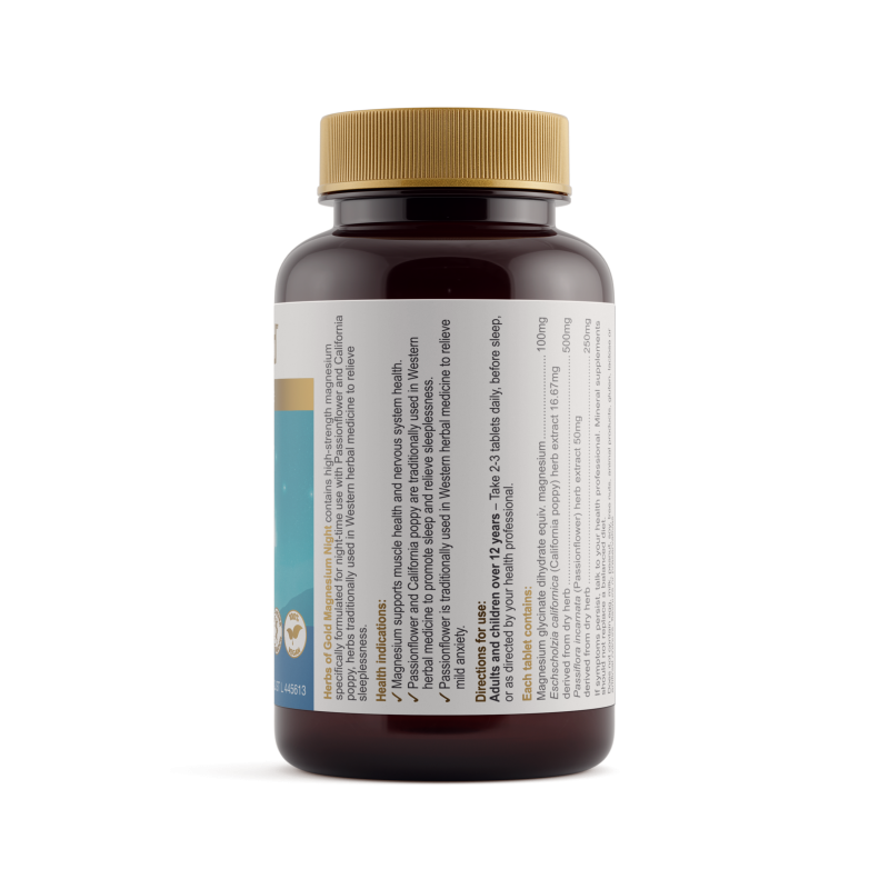 Herbs of Gold Magnesium Night 60 Tablets