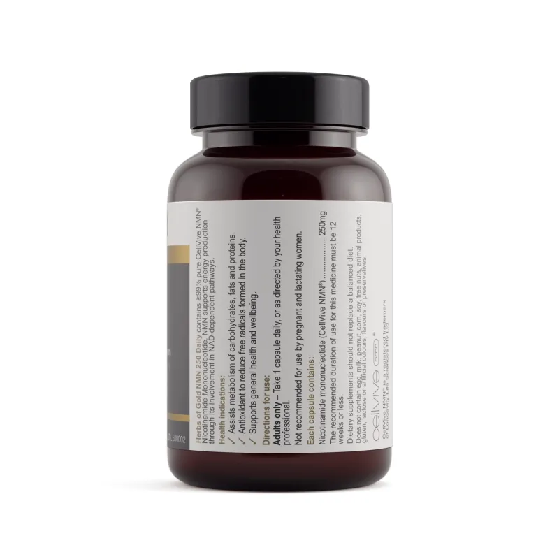 Herbs of Gold NMN 250 Daily 30 Capsules