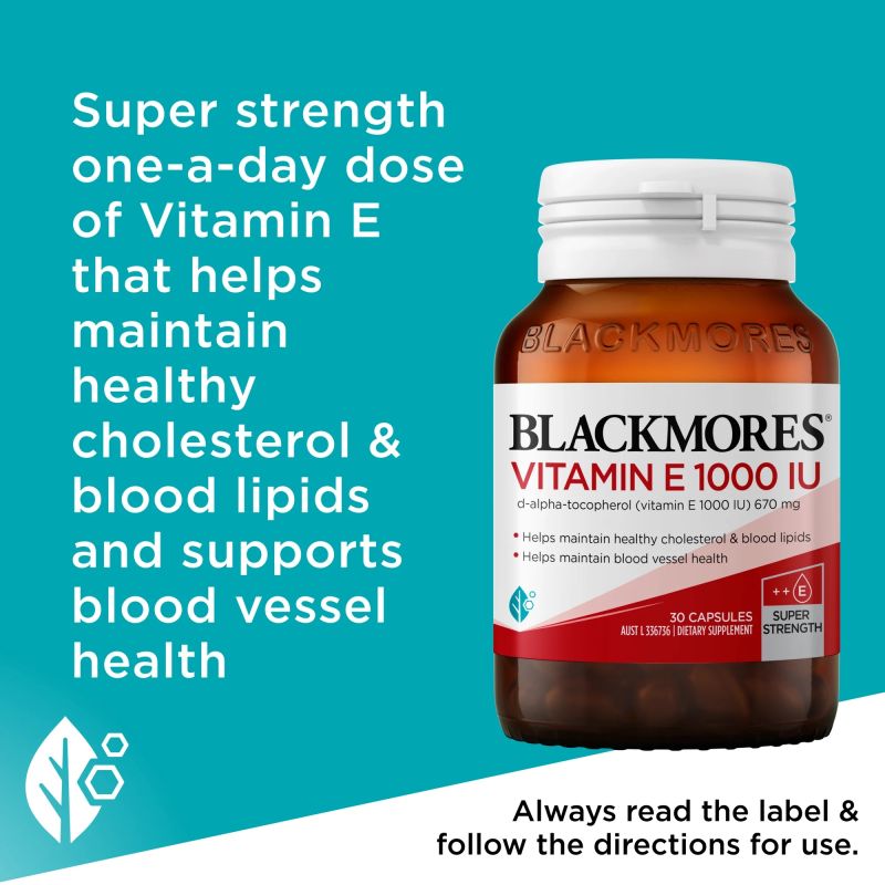 Blackmores Vitamin E 1000 IU 30 Capsules