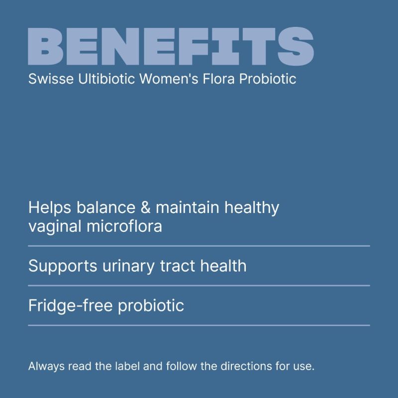 Swisse Ultibiotic Women's Flora Probiotic 30 Capsules