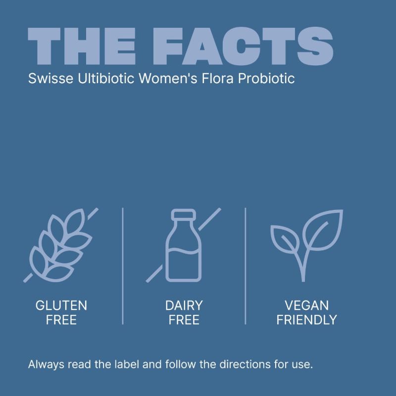 Swisse Ultibiotic Women's Flora Probiotic 30 Capsules