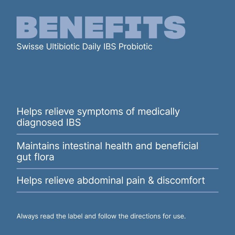 Swisse Ultibiotic Daily IBS Probiotic 30 Capsules