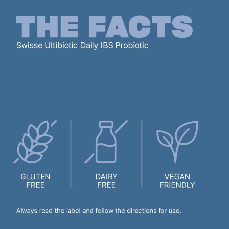 Swisse Ultibiotic Daily IBS Probiotic 30 Capsules