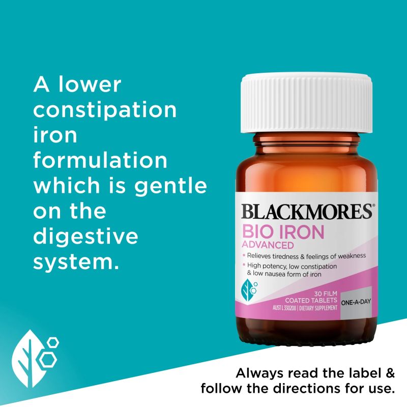 Blackmores Bio Iron Advanced 30 Tablets