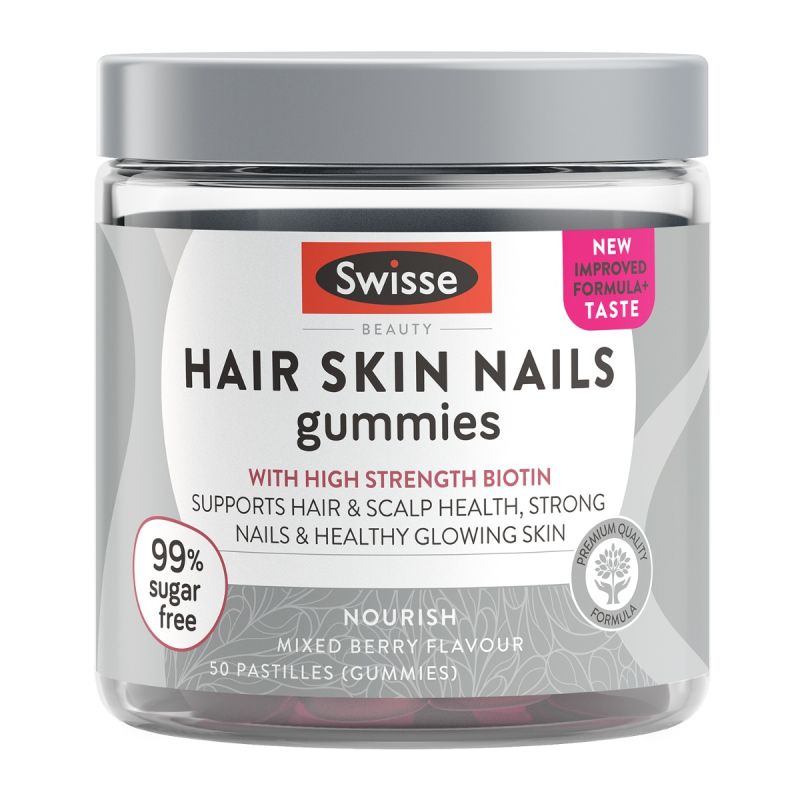 Swisse Beauty Hair Skin Nails Gummies 50 Pastilles