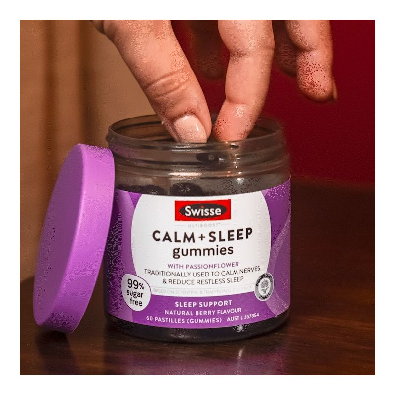 Swisse Ultiboost Calm + Sleep Gummies 60 Pastilles